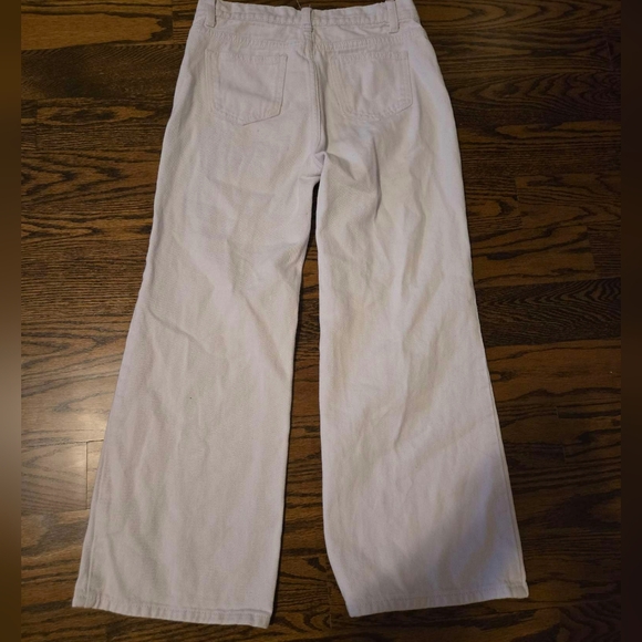 White Wide-leg Shein Pants - Picture 2 of 2